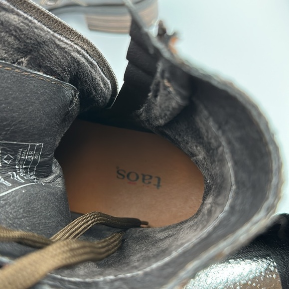 Taos Crave Plaid Chocolate Brown Boots Sz40 New - Picture 8 of 9